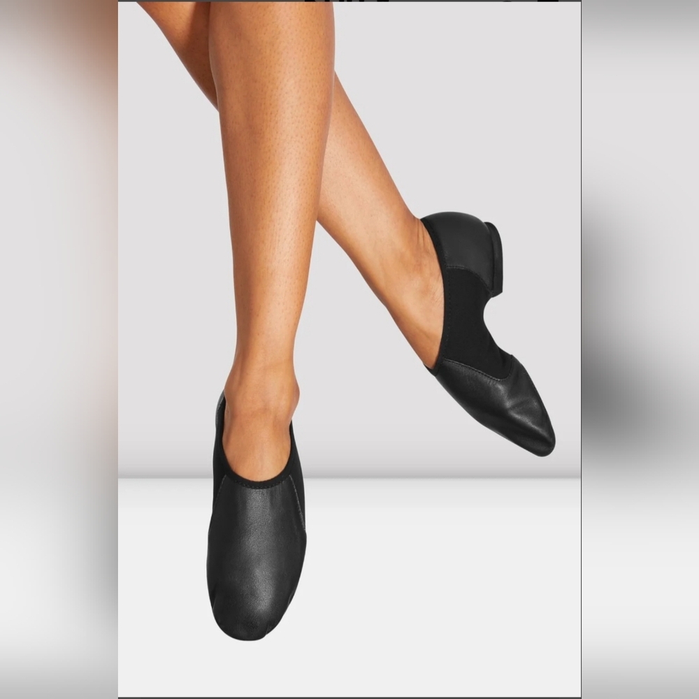 Brand New, Bloch Neo-Flex Leather Jazz Shoes, Size 6, Black.
